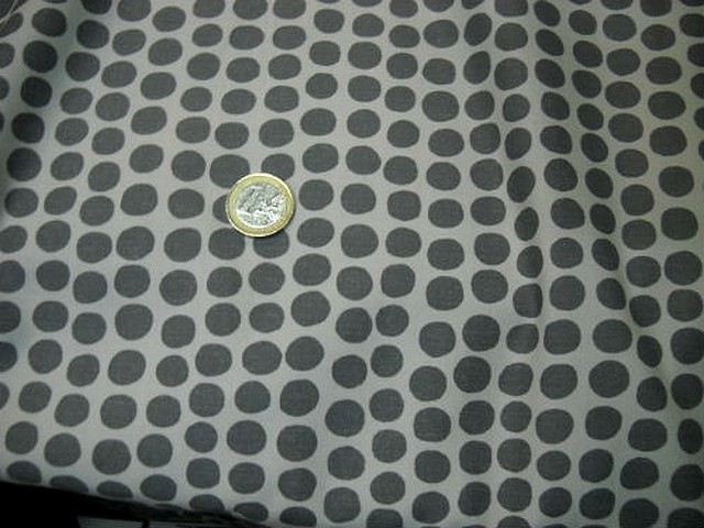 Coton leses noires bande blanche a pois gris 2