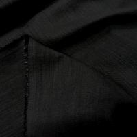 Coton lycra apparence lin noir 3