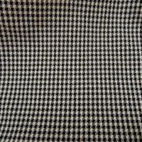 Coton lycra blanc casse noir pied de poule 1 