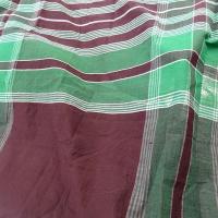 Coton madras teintes menthe et chocolat 2 