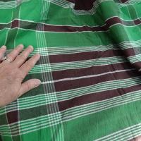 Coton madras teintes menthe et chocolat 5 