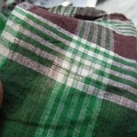 Coton madras teintes menthe et chocolat 6 