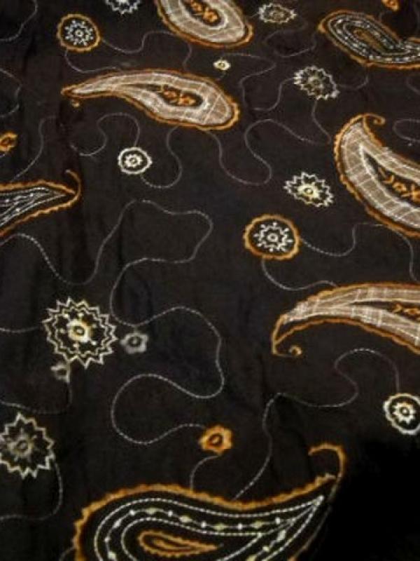 Coton marron surbrode cachemire 1 