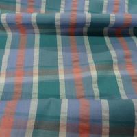 Coton melange carreaux cloque 1 