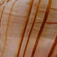 Coton melange mandarine devore raye 2