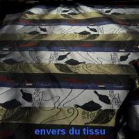 Coton melange motif frises avec poissons 1 1