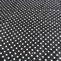 Coton noir pois blanc 1