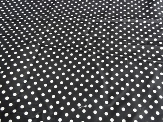 Coton noir pois blanc 1