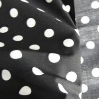 Coton noir pois blanc 3