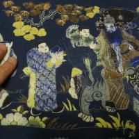 Coton patchwork japonais bleu 2 1