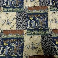 Coton patchwork japonais bleu 5 