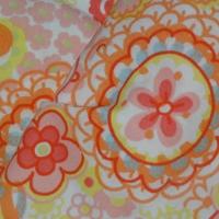 Coton percale imprimé fleurs stylisées 3