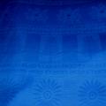 Coton pique bleu roi 4
