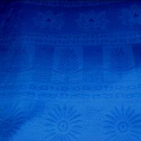 Coton pique bleu roi 4 