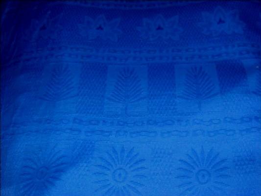 Coton pique bleu roi 4 