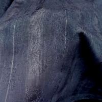 Coton polyester raye bleu gris fondu 1