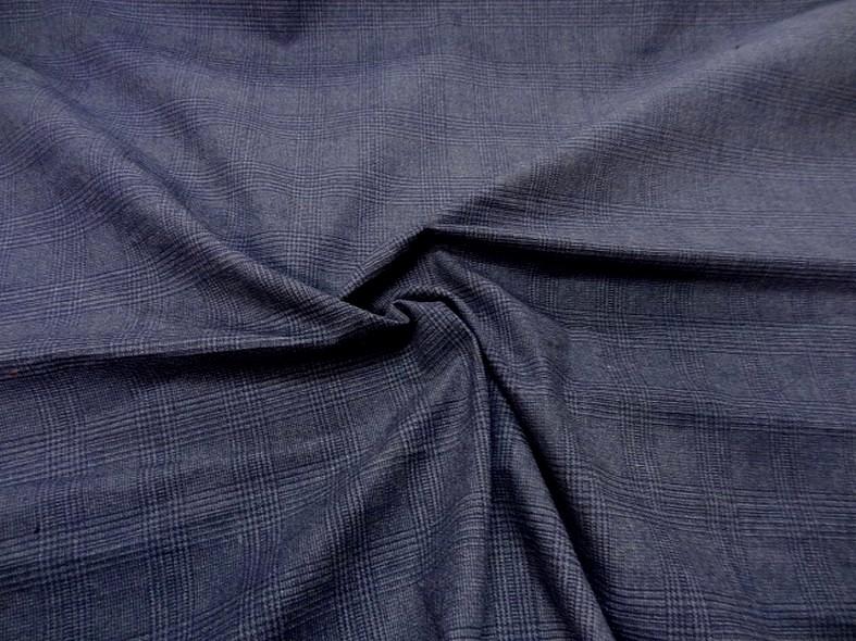 Coton prince de galles bleu marine 1