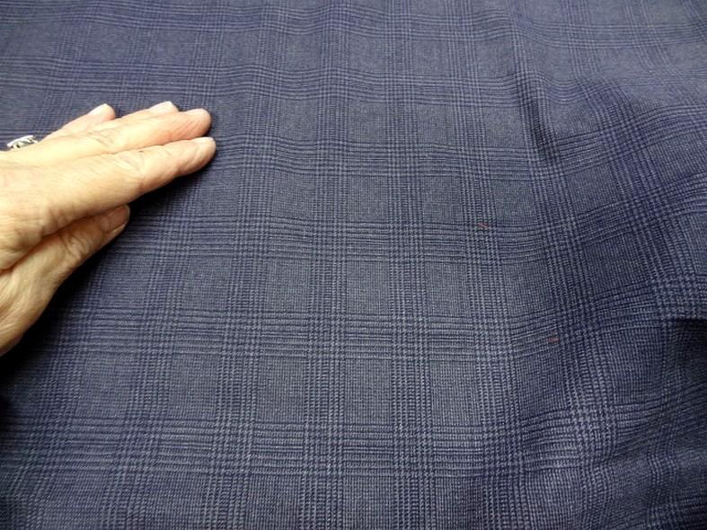 Coton prince de galles bleu marine 2