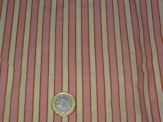 Coton rayé rose-blanc 3
