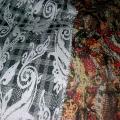 Coton reversible cachemire noir blanc et couleur 1 