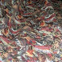 Coton reversible cachemire noir blanc et couleur 2 