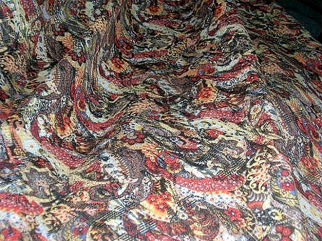 Coton reversible cachemire noir blanc et couleur 2