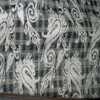 Coton reversible cachemire noir blanc et couleur 3 