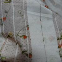 Coton satine a carreaux minuscules pois et fleurs 6 