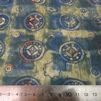 Coton velours cotele motif medaillons celtiques 4 