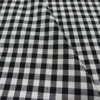 Coton vichy noir blanc en coton 1