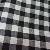 Coton vichy noir blanc en coton 2