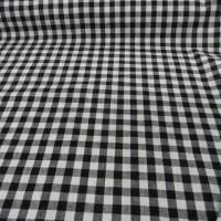 Coton vichy noir blanc en coton 4