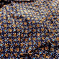 Coton viscose bleu nuit motif lumineux 4