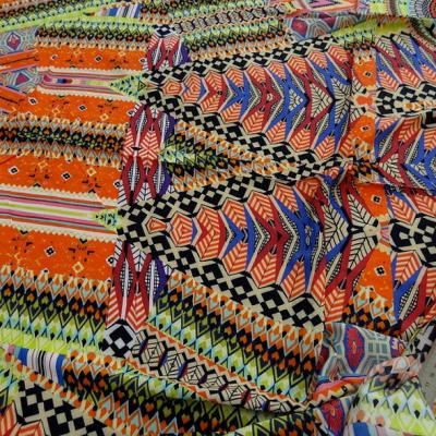 Coton viscose couleurs vives ethnique