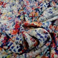 Coton viscose fleuri bleute 1 