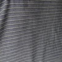 Coton viscose fond jean chambray fines rayures ombrees 1 