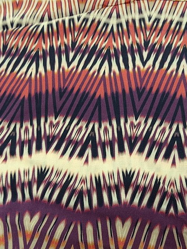 Coton viscose frises africaines prune et feu 3 