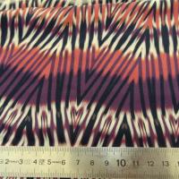 Coton viscose frises africaines prune et feu 4 