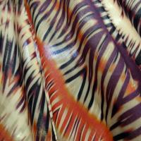 Coton viscose frises africaines prune et feu 5 