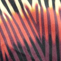 Coton viscose frises africaines prune et feu 6 