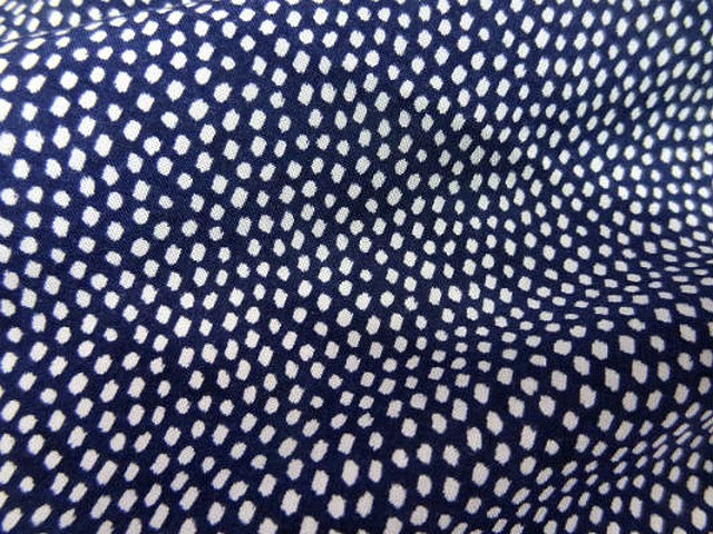 Coton viscose imprime nuit pois pointille 3