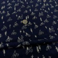Coton viscose marine ballade en velo 1