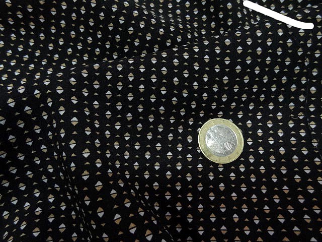 Coton viscose mini losange bicolore 1