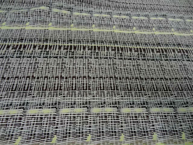 Coton viscose motif rayures abstraites 1