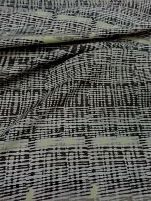 Coton viscose motif rayures abstraites 2 