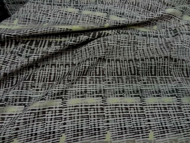 Coton viscose motif rayures abstraites 2