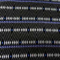 Coton viscose noir jeu de lumiere ethnique 1