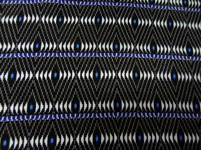 Coton viscose noir jeu de lumiere ethnique 1