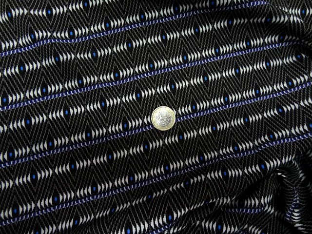 Coton viscose noir jeu de lumiere ethnique 2