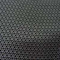 Coton viscose noir motif petit hexagone 1 